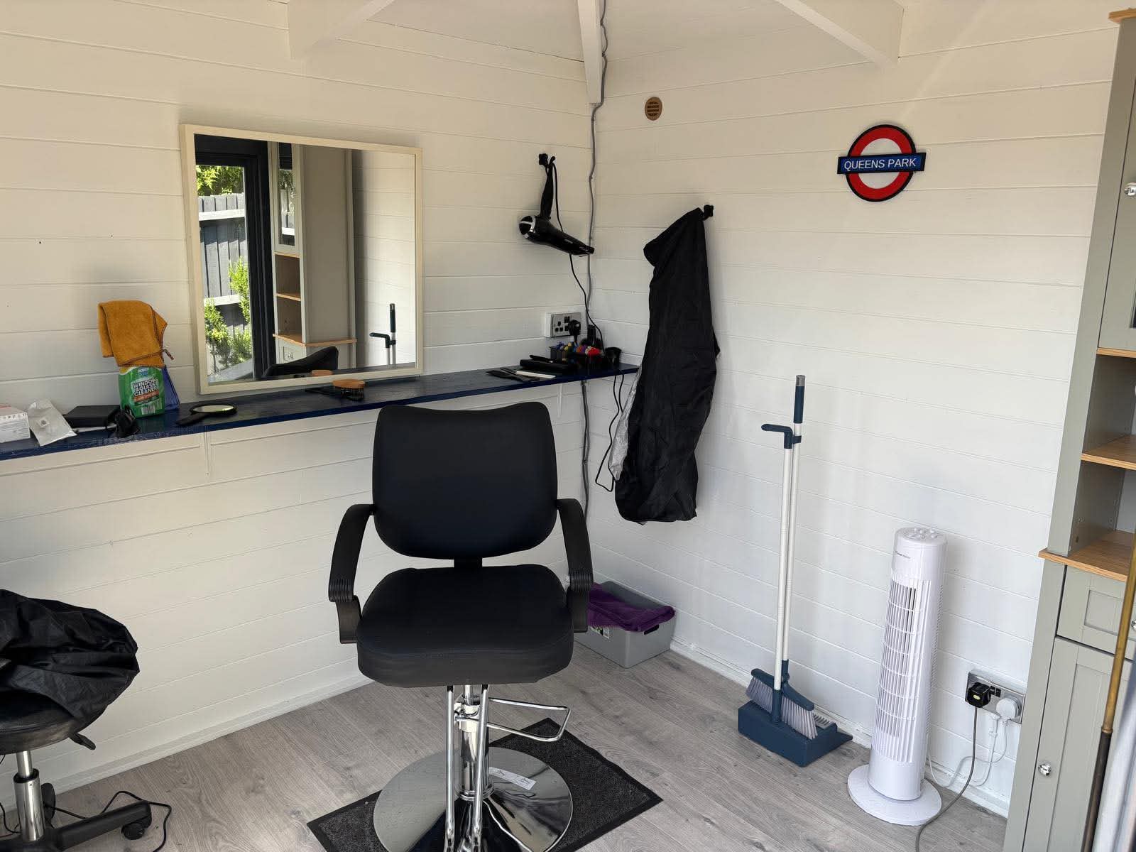 Queens Park Haircuts private barber studio, second photograph